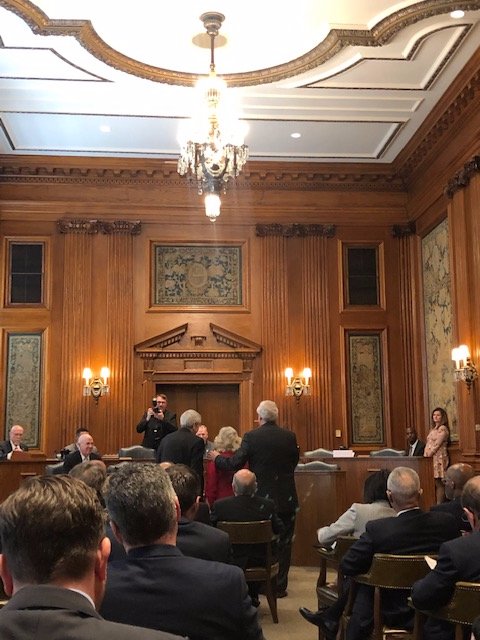 SEMOChief's tweet photo. After two full days in Jeff City, happy to be home! Great mtgs with four-year colleagues, CBHE, testifying on bills, visits w/legislators &amp; confirmation hearing for new Regent Lloyd Smith. https://t.co/WEffADuCEI