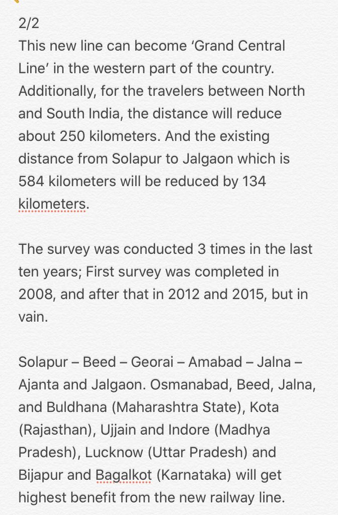 Since independence its been a  dream of the people of beed district to have train. <a href="/PiyushGoyal/">Piyush Goyal</a> <a href="/RailMinIndia/">Ministry of Railways</a> <a href="/CMOMaharashtra/">CMO Maharashtra</a> <a href="/OfficeofUT/">Office of Uddhav Thackeray</a> 
<a href="/AjitPawarSpeaks/">Ajit Pawar</a> <a href="/dhananjay_munde/">Dhananjay Munde</a> <a href="/PritamMunde/">Pritam Munde</a> <a href="/CollectorBeed/">CollectorBeed</a>