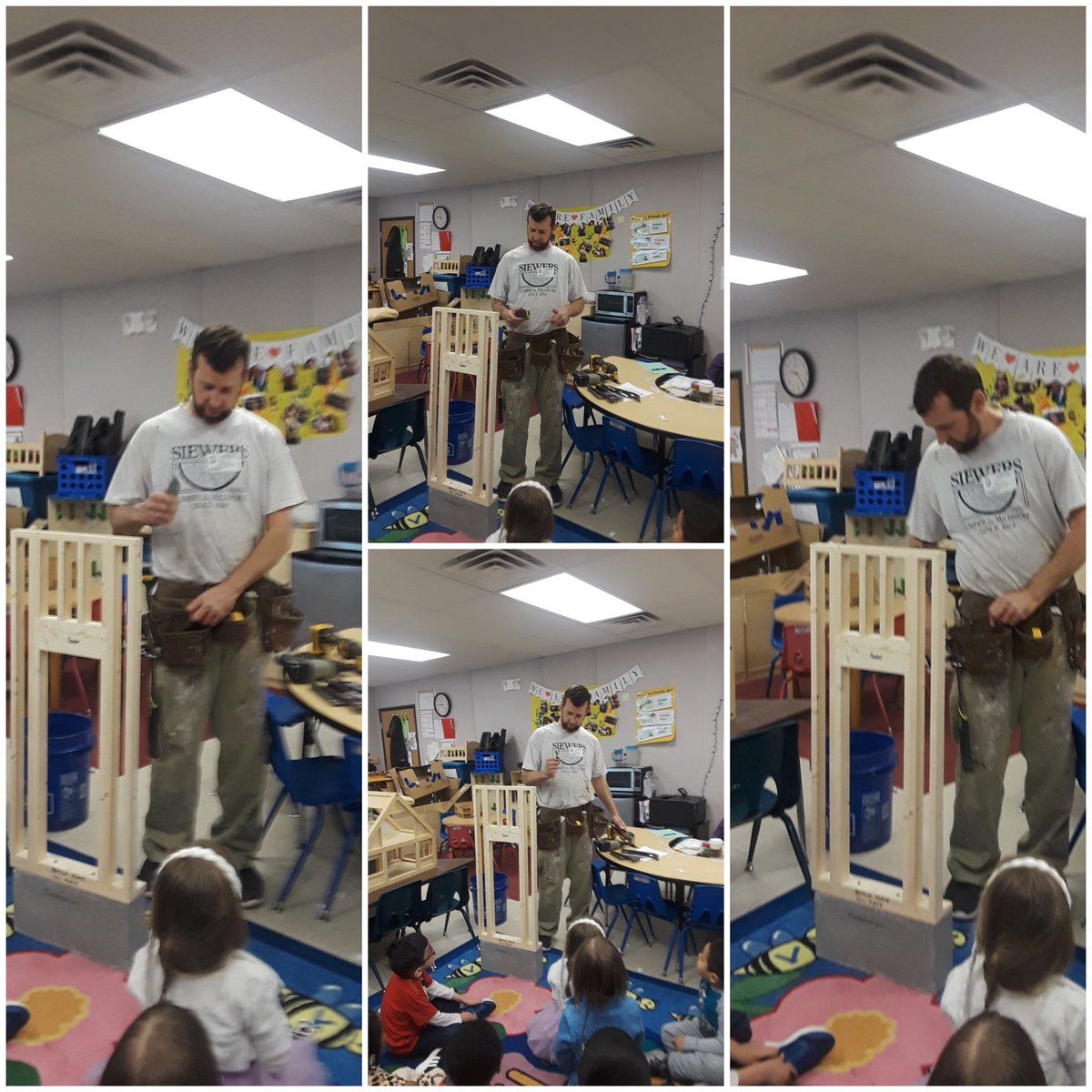 FrancesPreK's tweet photo. Character Day was a busy day for the littlest RAMS @ReamsElemAP we had a guest speaker talk about buildings, read Green Eggs and Ham and then tried them and we met our RAM buddies on the boardwalk to read together. #somuchfun https://t.co/tNejEV4ZiB