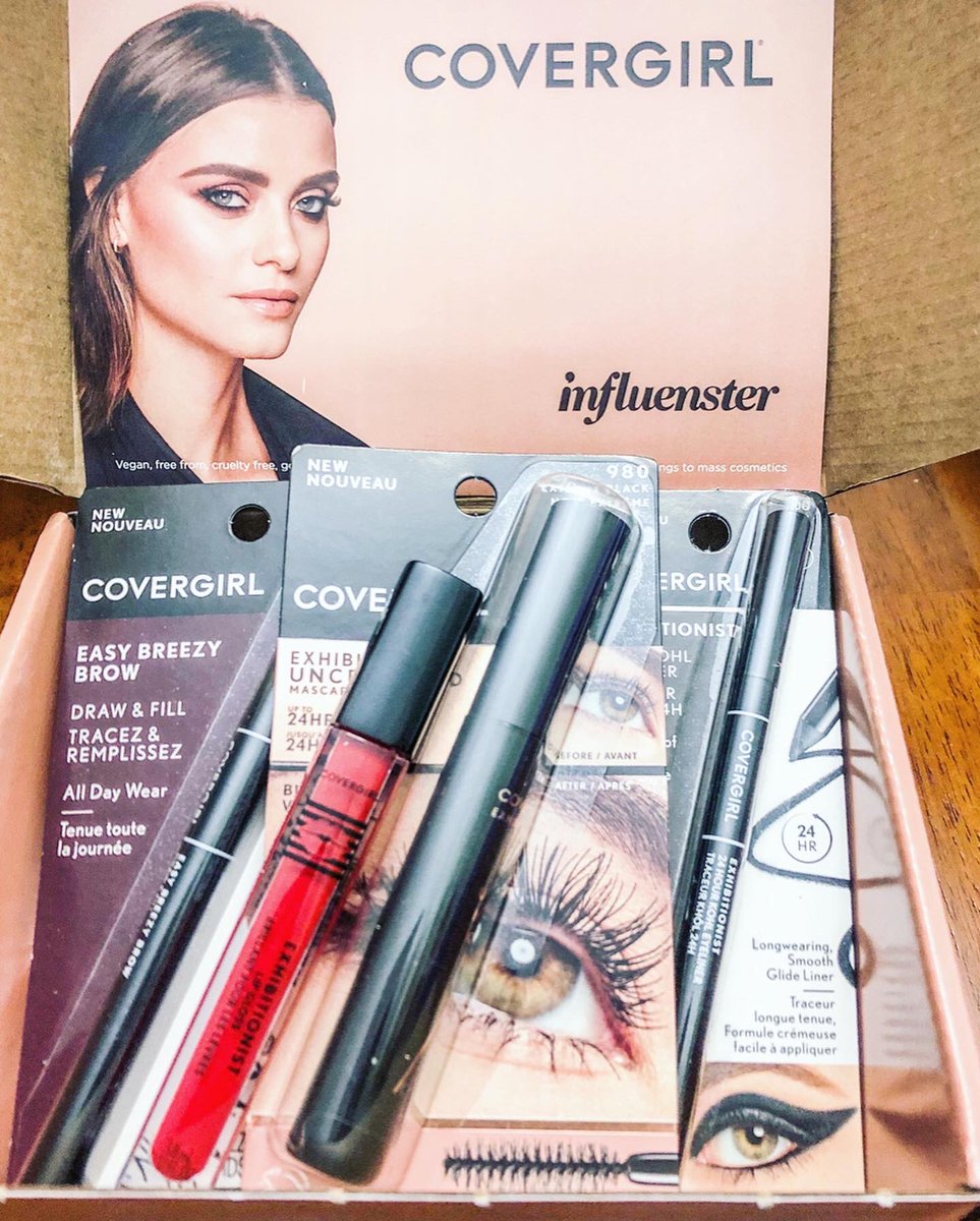 RheaMendezona's tweet photo. Thanks @influenster for sending me my @covergirl daily essentials. This mama is looking alive instead of a  zombie😅
-Easy Breezy Brow Draw &amp; Fill
-Exhibitionist Eyeliner
-Exhibitionist Uncensored Mascara
-Exhibitionist Lipgloss
#EasyBreezyBeautiful #COVERGIRLMADE #complimentary https://t.co/UyrbOUFLPv