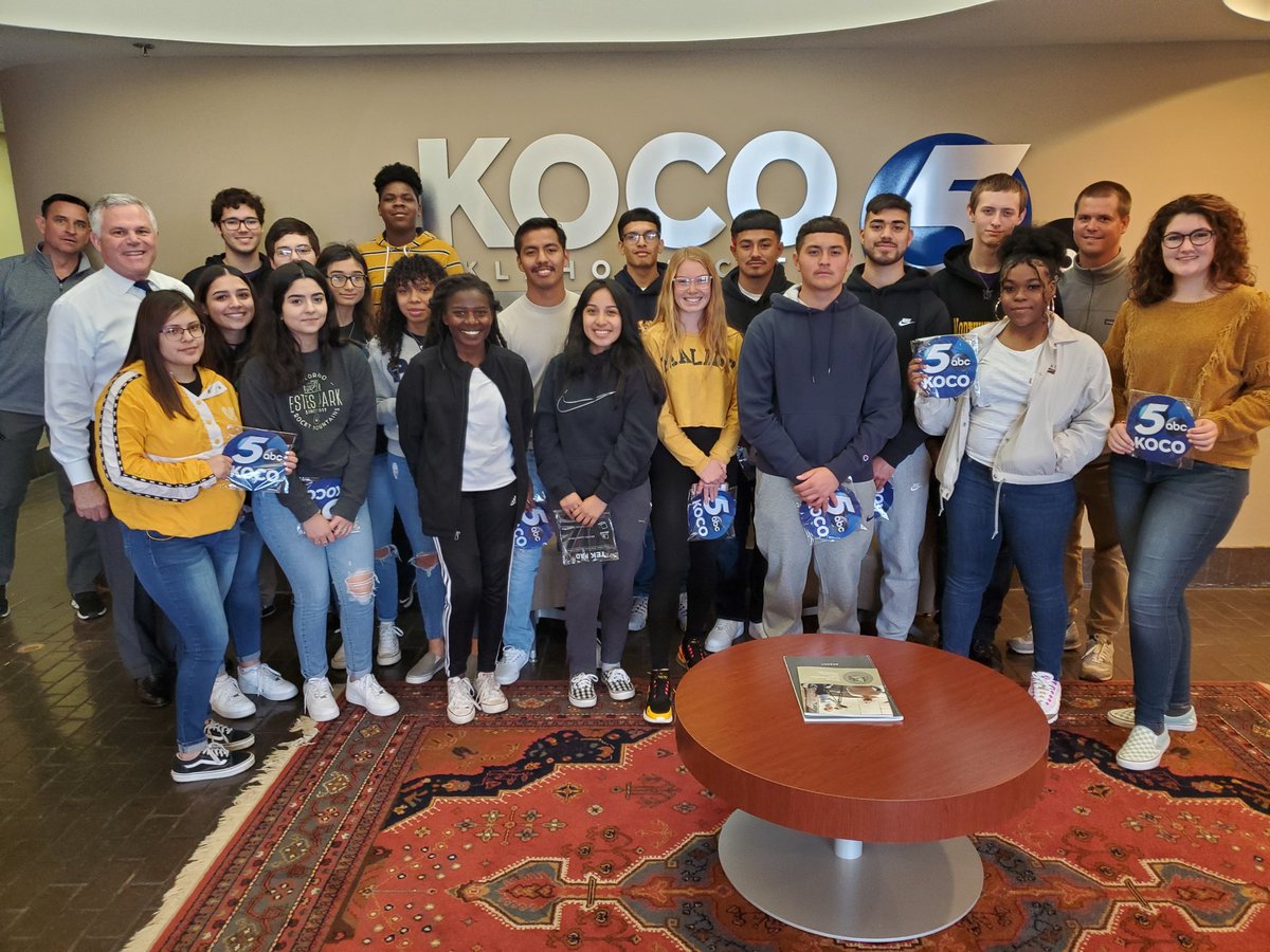 NWCKnightVision's tweet photo. A huge thank you goes out to @koconews for hosting our digital media students today! It was an awesome experience and they learned so much about the broadcast industry! #careerexploration #communitypartners @okcps @jlherzer https://t.co/izML8sphu6