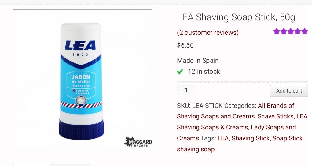 Derby, Lea, Palmolive, Spieck, La Toja, and Tabac, among many others I'm no doubt missing, produce both sticks and cream in a tube that are highly regarded, with the higher end being roughly Spieck - Tabac - La Toja.