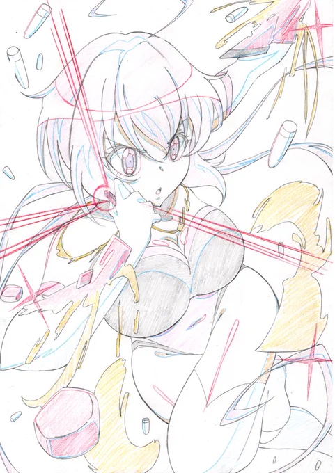 変身ッ!!的な絵を描きたかった…。本当はシンフォギアはこんな変身ではないですけど…
#雪音クリス 
