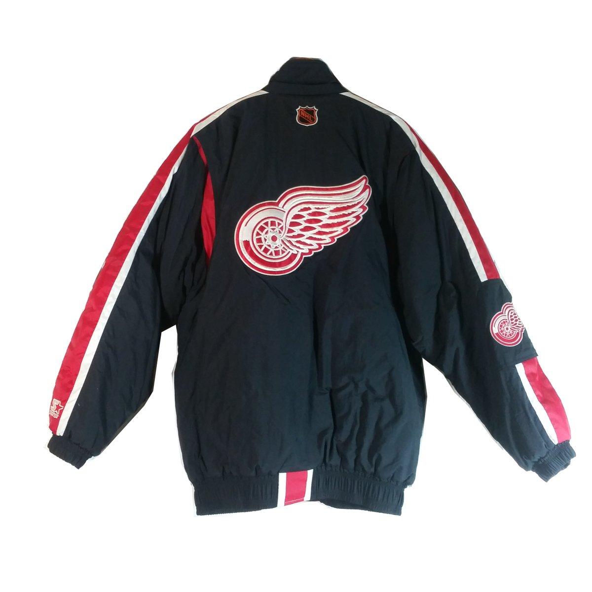 LaughingOwlShop's tweet photo. Vintage DETROIT RED WINGS Starter Full Zip Puffer Jacket Size XL https://t.co/SWDzw6jUTE #nhl  #vintage #VintageDaddy #vintageshop #redwings #detroithockey https://t.co/2XgDwV3bv6