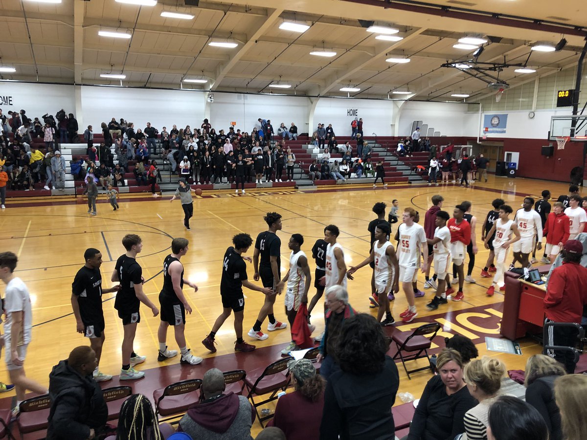 Section win in the books! Nice work football guys dressed like basketball players. #GRIT