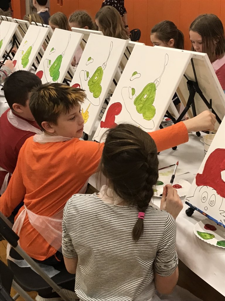 More Dr. Seuss painting!