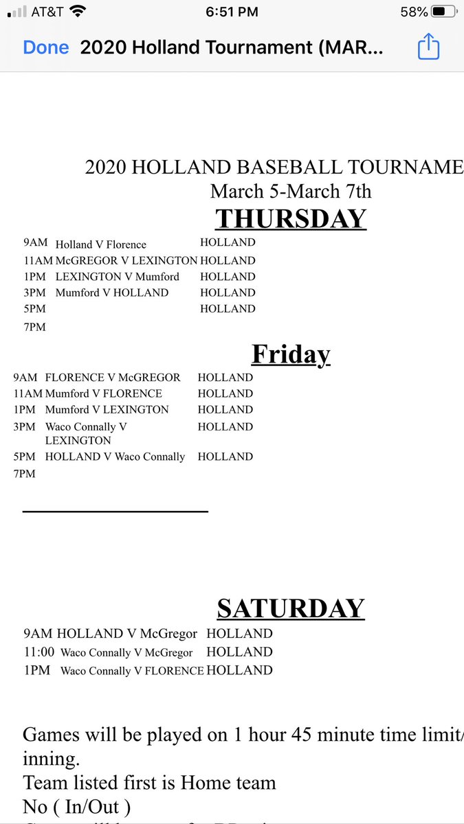 Holland Baseball tweet media