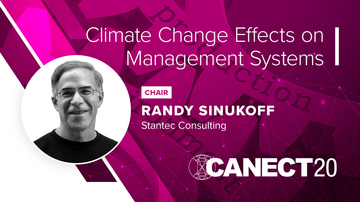 CANECTEvent's tweet photo. Climate change is all around us. Randy Sinukoff from @Stantec Consulting leads #CANECT’s Climate Change Effects on Management Systems course on May 13. See details and speakers: https://t.co/ucsh8sf78f

#environmentalcompliance #environmentalduediligence #CANECT20 #climatechange https://t.co/2Pv2hUp6KI