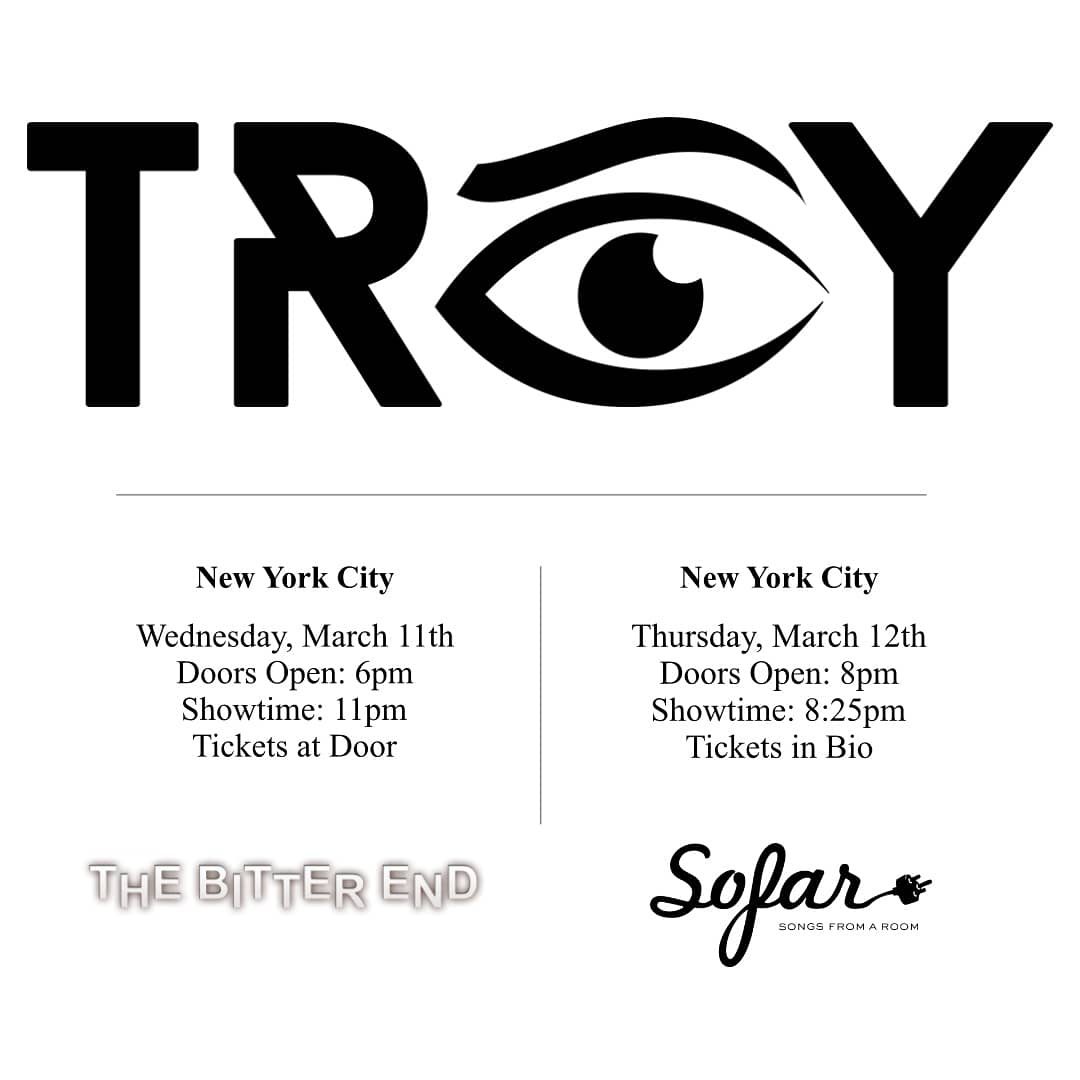 TroyDoherty's tweet photo. New logo, New music, New York! 🌃 #SofarNYC #TheBitterEnd https://t.co/IiRwn7gwee