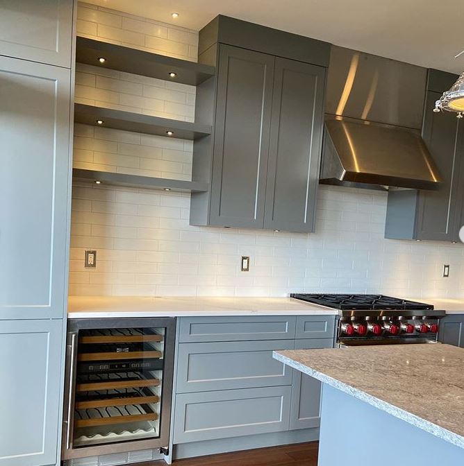 Check out this beautiful transformation Susan Barstow, at <a href="/BarstowHomes/">Barstow Construction</a>, came up with. We can't get enough of the gray and white combo!  Our installers are always hard at work to meet the deadlines given. #Citationkitchens #kitchengoals #kitchentrends #Grayandwhitekitchens