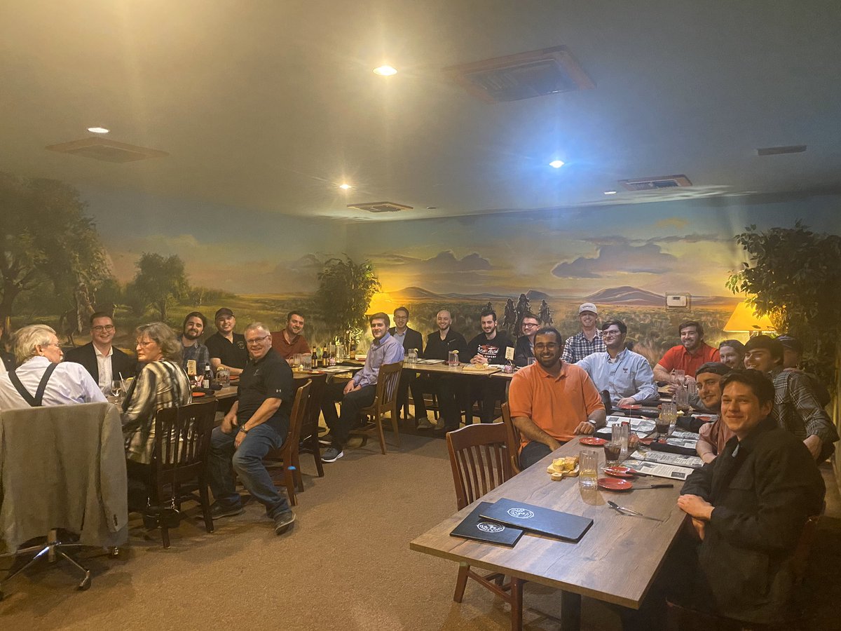 Had a fantastic meal at @caglesteaks with even better company!! Special thank you to Brother Bessey, ΗΔ ‘97, Brother Lee, ΞΔ ‘15, Brother Schrader, ΞΔ ‘84, and to Brother Braswell, ΞΔ ‘80 and his wife!! We really appreciate the support!