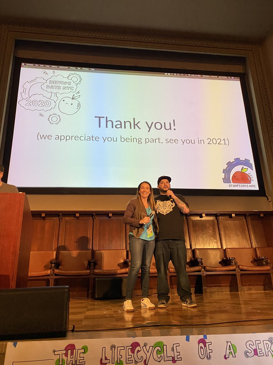 mattstratton's tweet image. Huge shout out to the great MCs at #devopsdaysNYC @jaydestro @ @stefanamuller