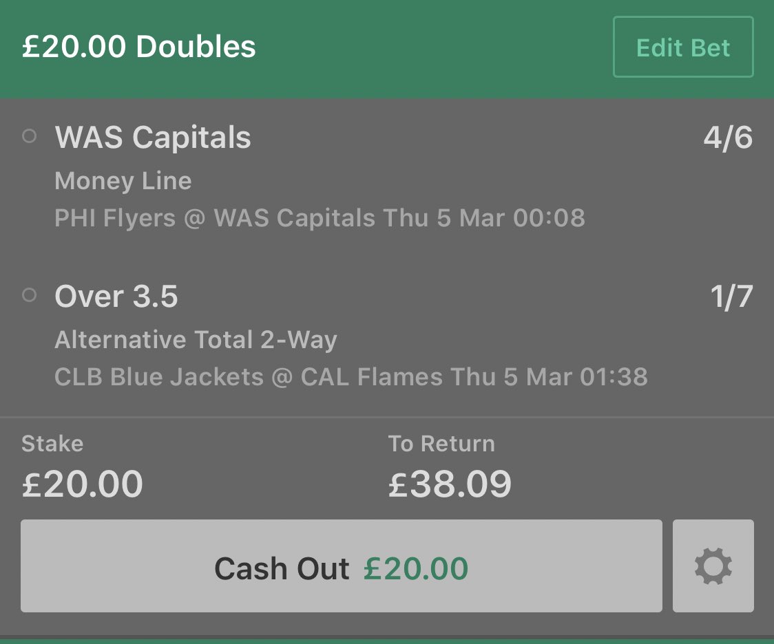 nhl_top's tweet image. Free bet for tonight, let’s hope the caps can get a good win streak going and see plenty of goals in the flames v bluejackets game #Flames #ALLCAPS #Freebet