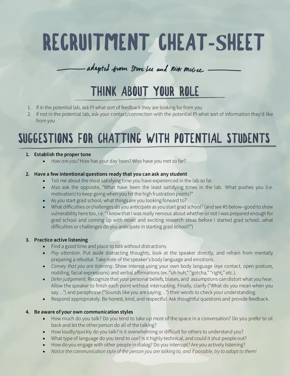 BioStanford's tweet photo. Want to foster a more inclusive interview weekend for prospective graduate students? We’ve outlined some tips and helpful reminders! https://t.co/CvpEjSkJ4P