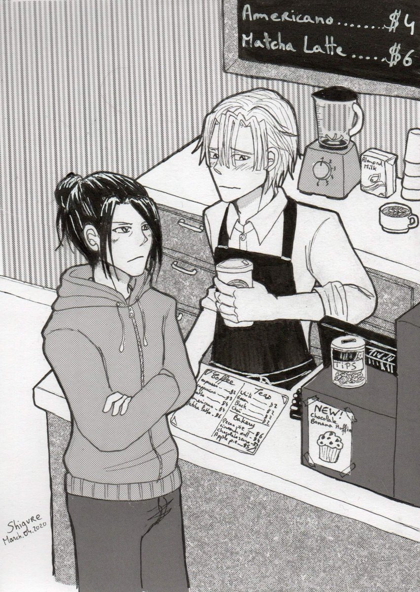 ShigureCosplay's tweet photo. I really love the modern coffee AU that @Fate_Evance created in her fic for #2020dimilixweek! So I made a little illustration 👉👈
Here is the fanfic! https://t.co/2U9688Icqk
#dimilix #felixhugofraldarius #dimitrialexandreblaiddyd #fraldarddyd https://t.co/NLJY9rgiog