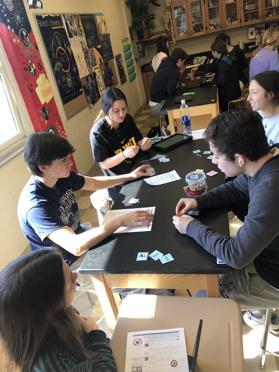 KelleyPeloquin's tweet image. Ss solidified their understanding of how to build and break polymers with a game today. Hands on and practicing scientific concepts with some friendly competition is always a win!!  #cbsdscience #biobrains