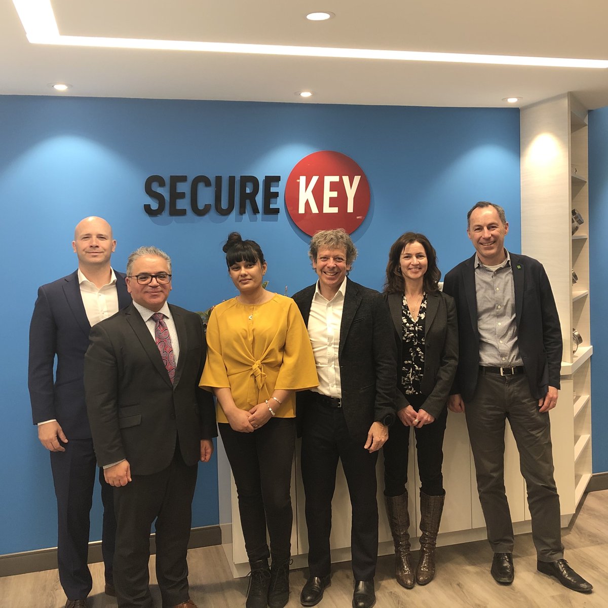 SecureKey's tweet photo. SecureKey was pleased to welcome @fsorbara, Parliamentary Secretary to the Minister of National Revenue, to our Toronto office today! #digitalidentity #VerifiedMe https://t.co/IJatytXVJ1