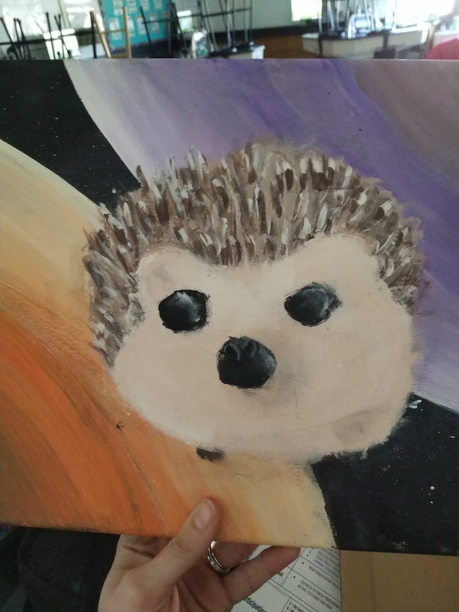 MrsPazLTMS's tweet photo. When you are secretly jealous a fellow coworker got an AWESOME gift from a creative student... Then later that same day YOU also get an awesome gift from said student! 😍😍 #pennytheclasshedgehog #knowmesowell #mpsmakerspace @PaulONeill1972  @PrincipalMPES https://t.co/tSIfjhw5X8