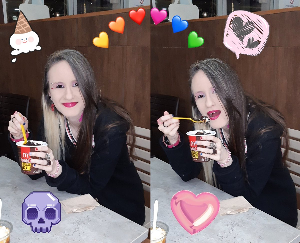 LilianStanley94's tweet photo. ๐ค๐ง๐ Ice cream ๐๐ง๐ค๐ #IceCream #McFlurry #Black #Pink #OfficialVenezuelanSethRollinsCosplay
#LongHairDontCare #HalfBlonde #KissArmy #GlamMetalGirl #80sLifestyle #Rocker #Kawaii #LittleMonster #RockAndRollGirl #SethRollinsGirl #Cosplay #TeamRollinsVenezuela #AJStylesGirl https://t.co/9RNaRYdRjm