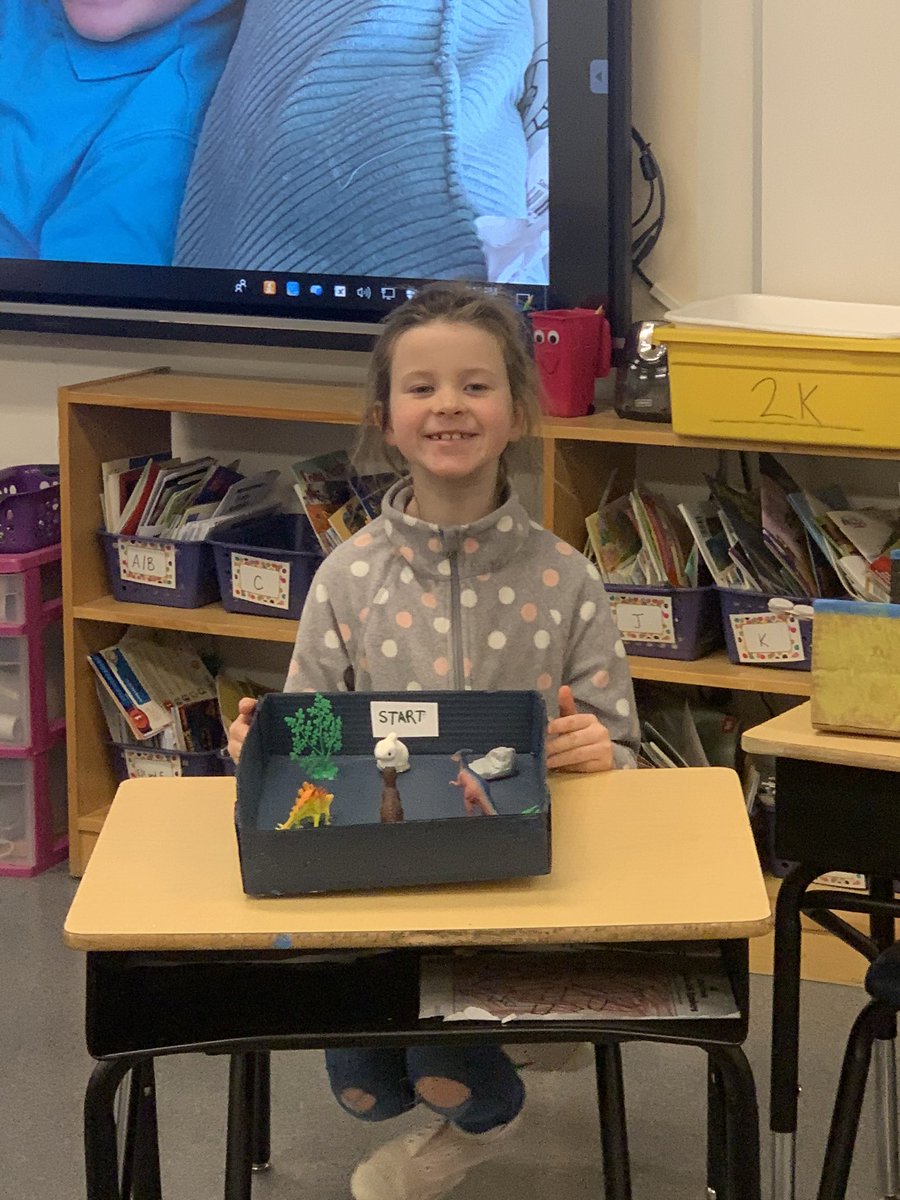 Dickinsfield's tweet photo. These awesome Grade 2 students showed their #STEM projects about magnets. They explained to their classmates how the projects worked using magnets. Great job 2K!! #PerformanceBasedAssessment #EngagedLearning @FMPSD https://t.co/mHJ8tel0V6
