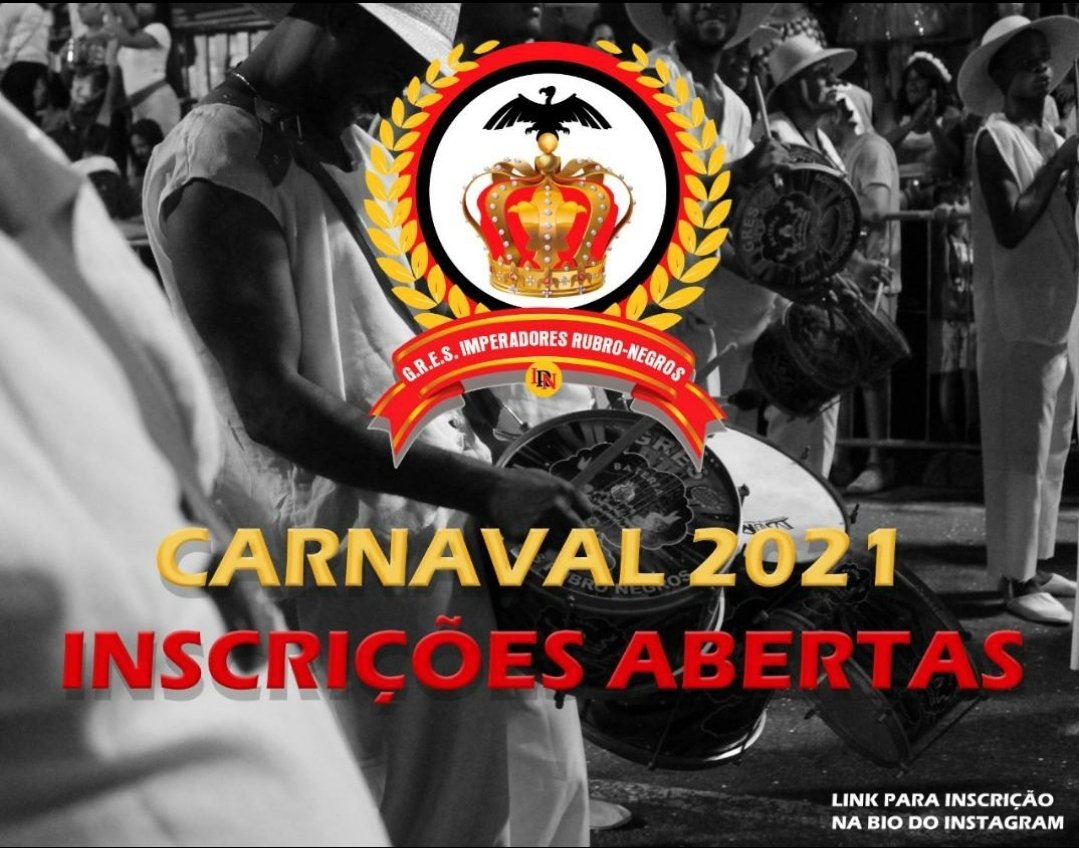 Muitas pessoas ,nos procuraram para saber como desfilar conosco no carnaval de 2021 , segue abaixo o link do formulário a ser respondido. 🖤❤
#Carnaval #Imperadoresrubronegro

docs.google.com/forms/d/1e3E83…