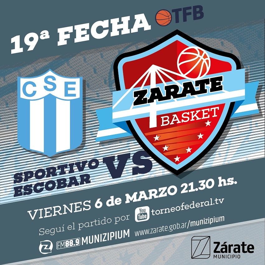 🚍 VIAJAMOS A ESCOBAR⠀
⠀
El viernes visitamos a <a href="/SportivoEscobar/">Club Sportivo Escobar</a> desde las 21.30hs. ⠀
⠀
#VamosZárate 💪🏽💪🏽