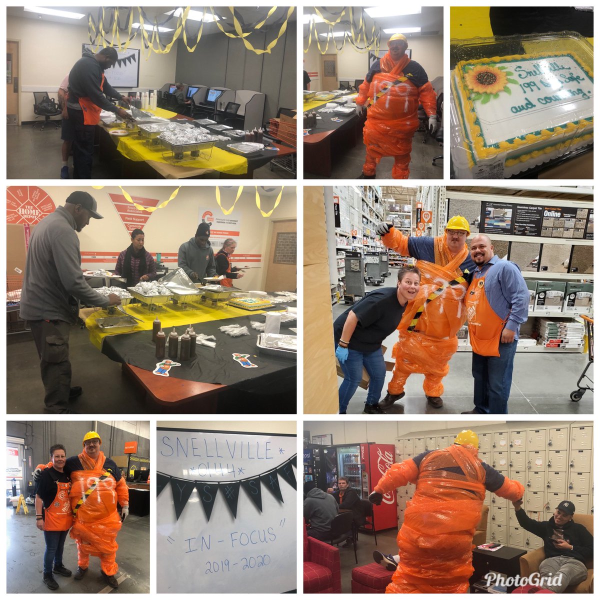 wendellatlanta's tweet photo. 199 days safe!!!  So proud of this amazing team!!!  Sonny’s Barbecue and cake in the house!!  Thanks to the InFocus Team and our associates for putting safety first.  It stirred me so deeply an alter ego emerged...  #safetyman https://t.co/imBon6sJse