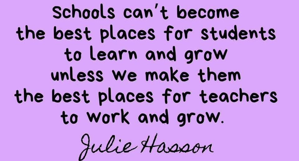 How we support our teachers matters. Happy teachers = happy kids.
#teachergoals