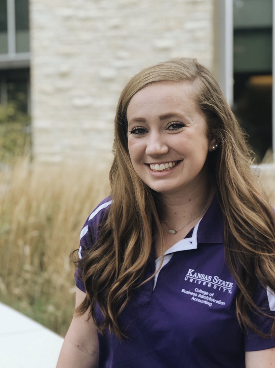 KStateAcc's tweet photo. Congratulations to Hailey Robinson who has been awarded a Timothy R. Donoghue Graduate Scholarship! These are awarded to only 10 students at the master's degree level across the entire Kansas State University campus. #kstateaccounting #kstateimpact https://t.co/u6RF5CDyUM