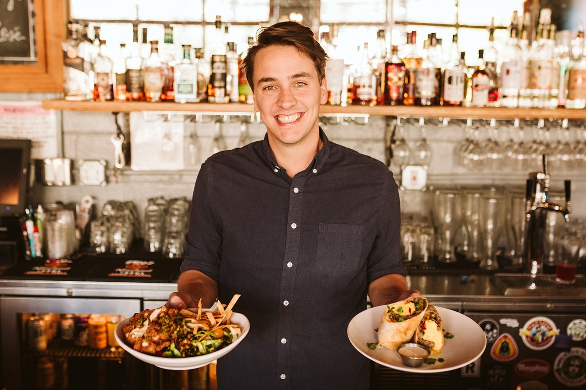 The biggest Happy Birthday to the guy in charge, Jason, today!
He puts up with us and makes sure that the places look good and the food and drink are just right.
When you see him running around, washing dishes, or sweeping the alley or parking lot; say hello.  He's not half bad.