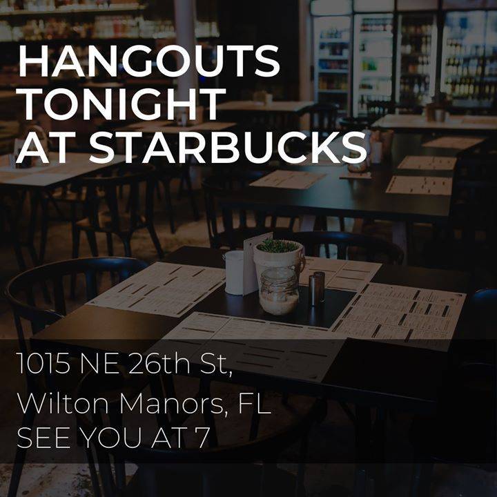 thefontTV's tweet photo. Join us tonight for Hangouts at the Starbucks in Wilton Manors!

1015 NE 26th St., Wilton Manors, FL

See you at 7PM!! https://t.co/UHohgwxPb2