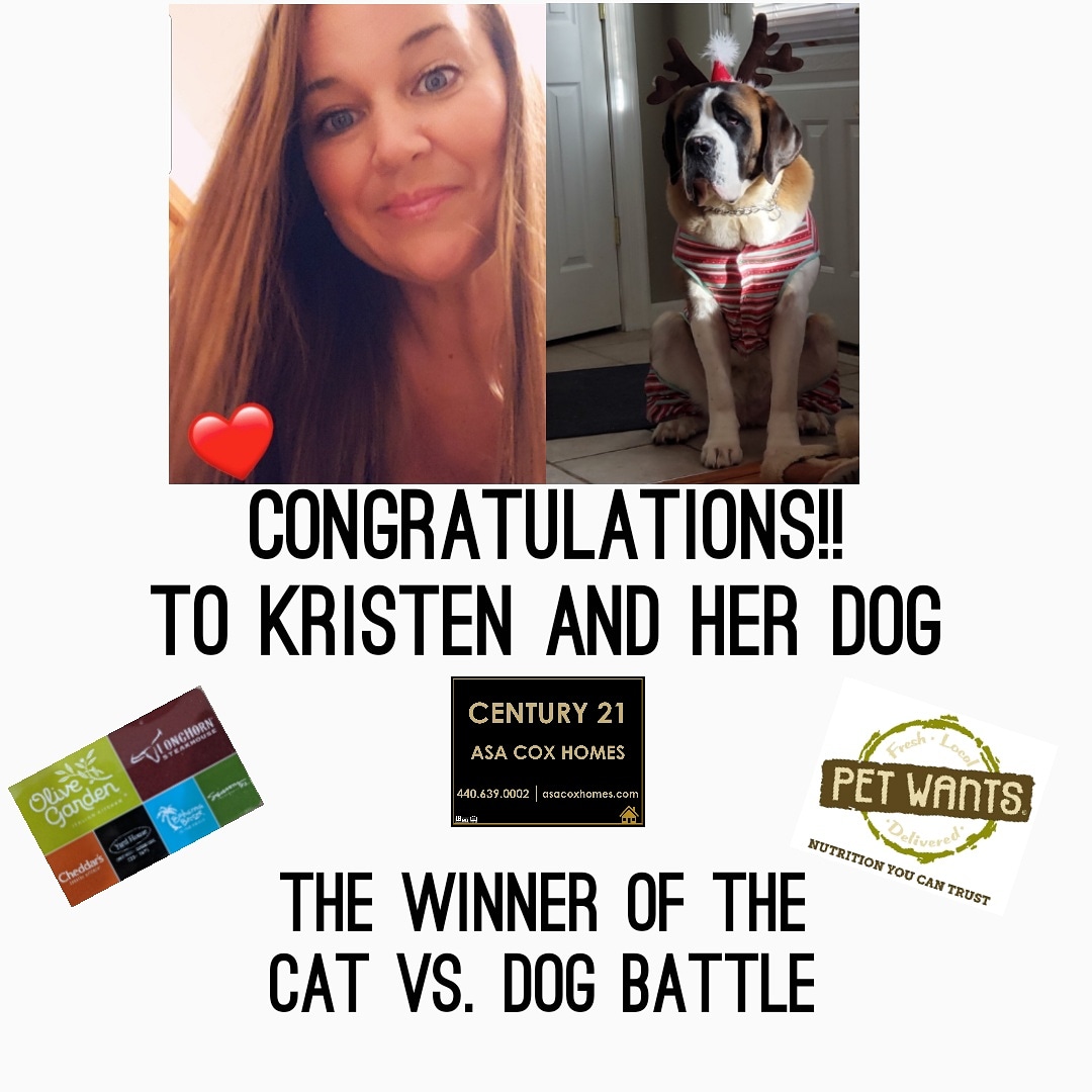 C21ASACOX's tweet photo. Congratulations to all of our contest participants!
We're sending Kristen to dinner and her dog to "Pet Wants" in Chardon! https://t.co/LxgMe3gcoC