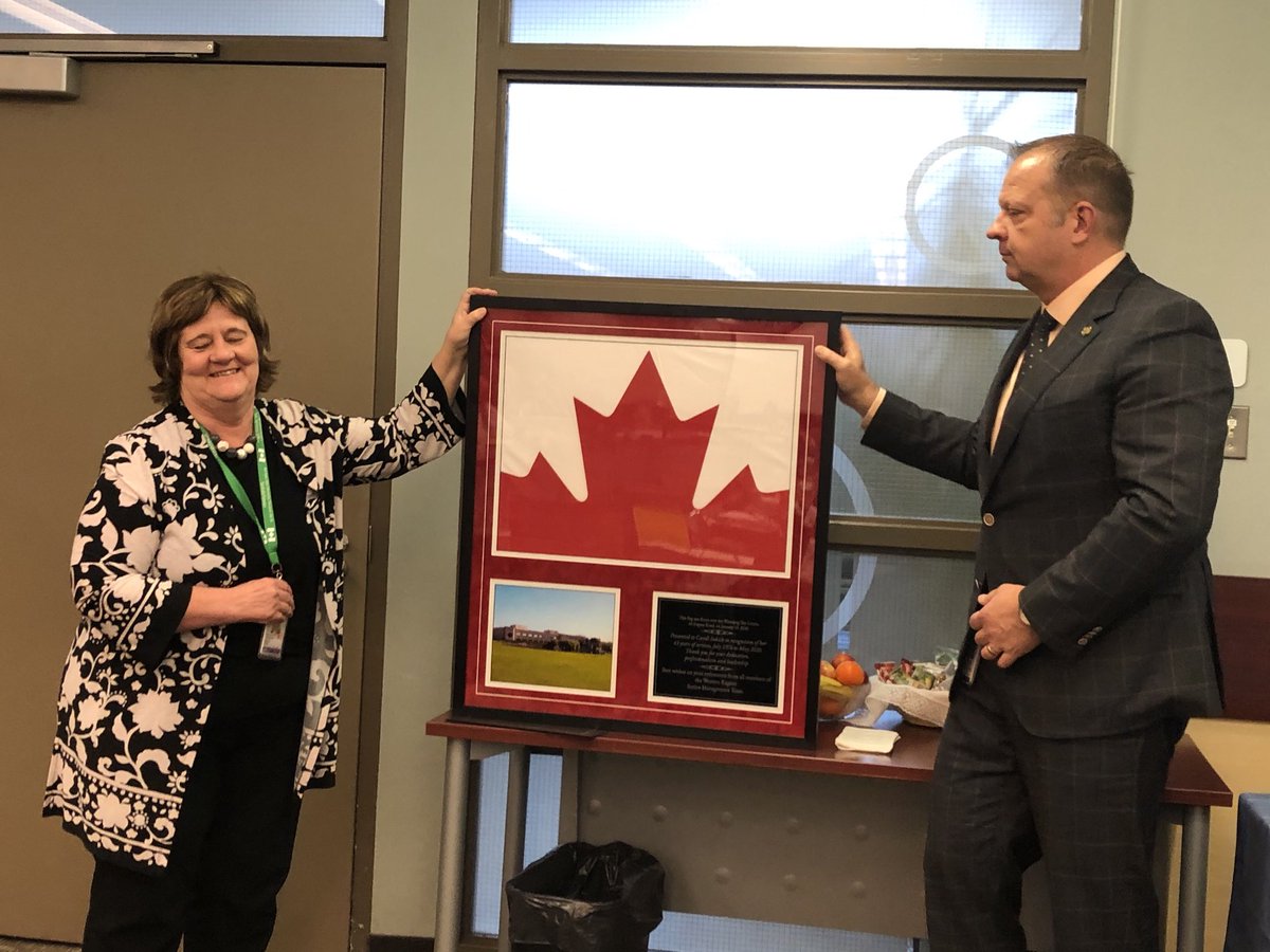 Celebrating the retirement of Caroll Sukich from the CRA with the Western Management Committee. Congratulations on an awesome career and all the best for your future!
