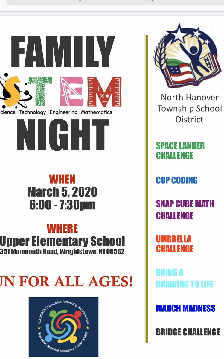1st Annual STEM NIGHT at UES tomorrow!