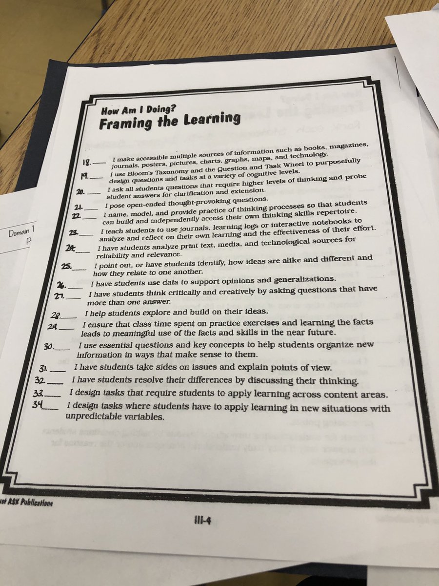 Teachers self assessing and learning more strategies for assessment in learning ⁦@SJohnson_BCPS⁩ ⁦<a href="/deborahpiper/">Debbie Piper</a>⁩ ⁦<a href="/ErinLedford/">Erin Ledford</a>⁩