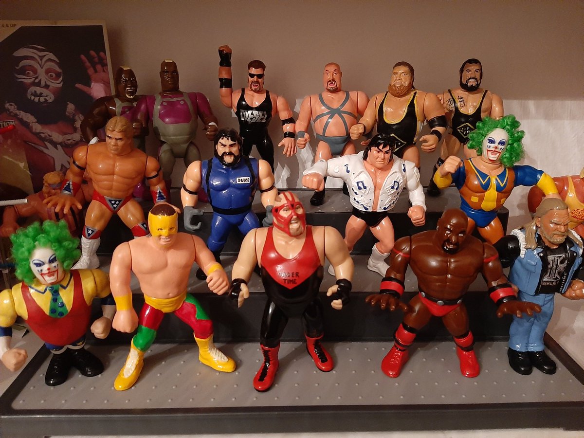 Camz316's tweet photo. Added some #HeavyMachinery to my #hasbrocustom display thanks to @PetrusWrestling and the awesome charity competition by @grapplearcade @otiswwe @tuckerwwe https://t.co/OkmQQ6HZT1
