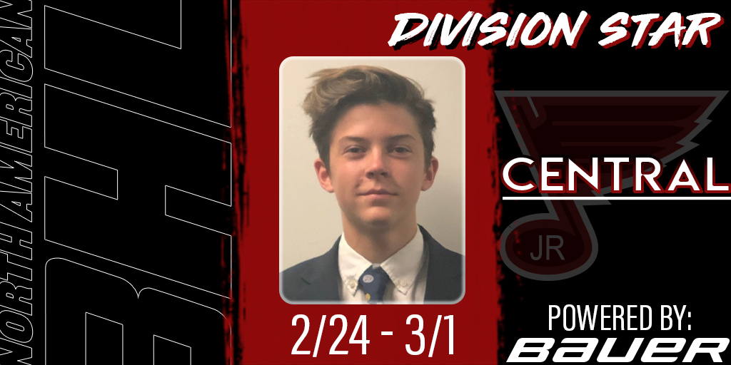 #NA3HL <a href="/BauerHockey/">BAUER Hockey</a> Central Division Star of the Week for February 24-March 1, 2020: Seamus Campbell, F, <a href="/JrBluesHockey/">St. Louis Jr. Blues</a> na3hl.com/news/story.cfm…