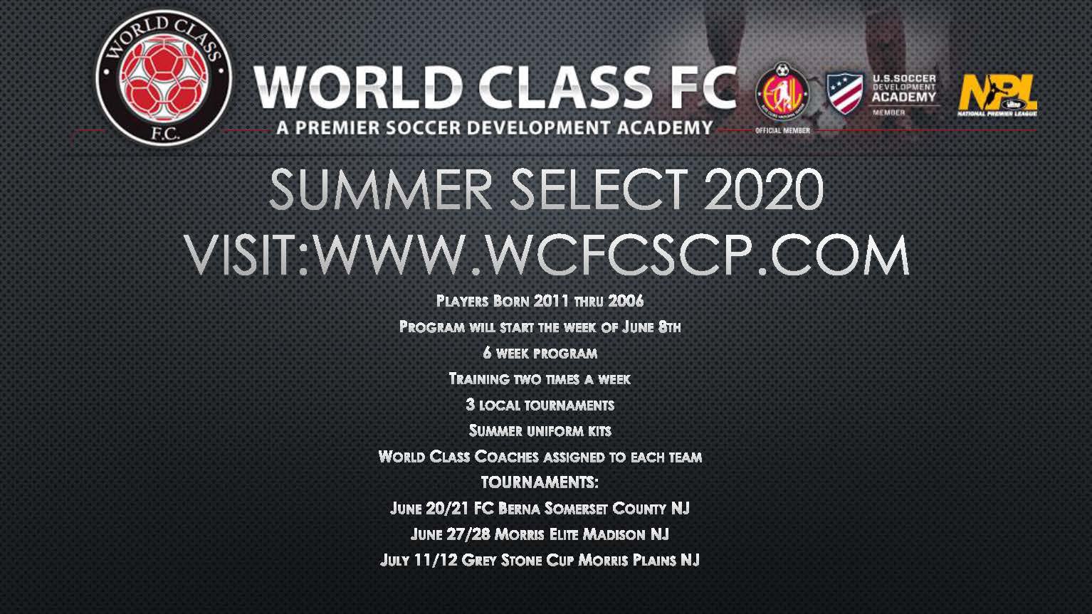 world class soccer sparta nj