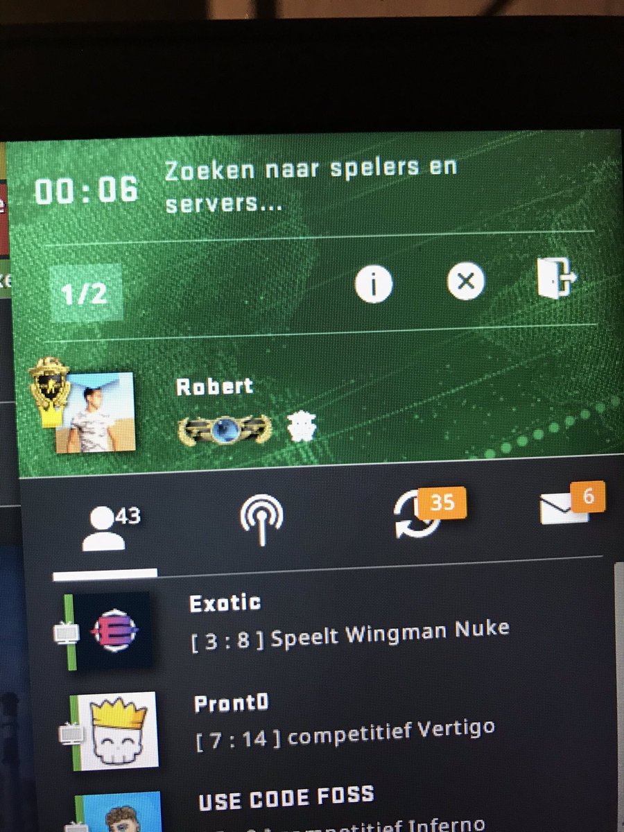 robertolczyk's tweet photo. Heerlijk on Stream Global Elite geworden @CSGO @ESLCS #CSGO #globalelite https://t.co/OZzN1WbqKb