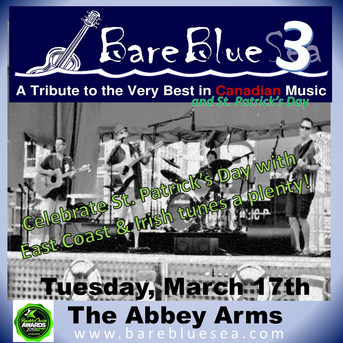 Playing as a trio for this most Irish of days.  Should be a blast!