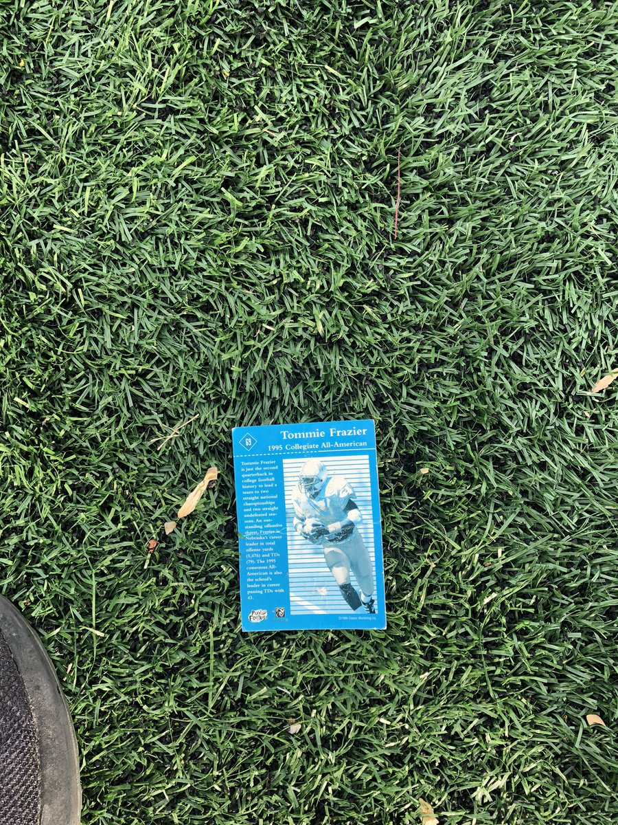 AlphaDrink39's tweet photo. @TouchdownTommie sitting here at Winnetonka High School watching my son do a QB lesson and find this Gem on the turf!!!!  Need this signed and framed. Saved it!!!! https://t.co/5F4xTO4CzH