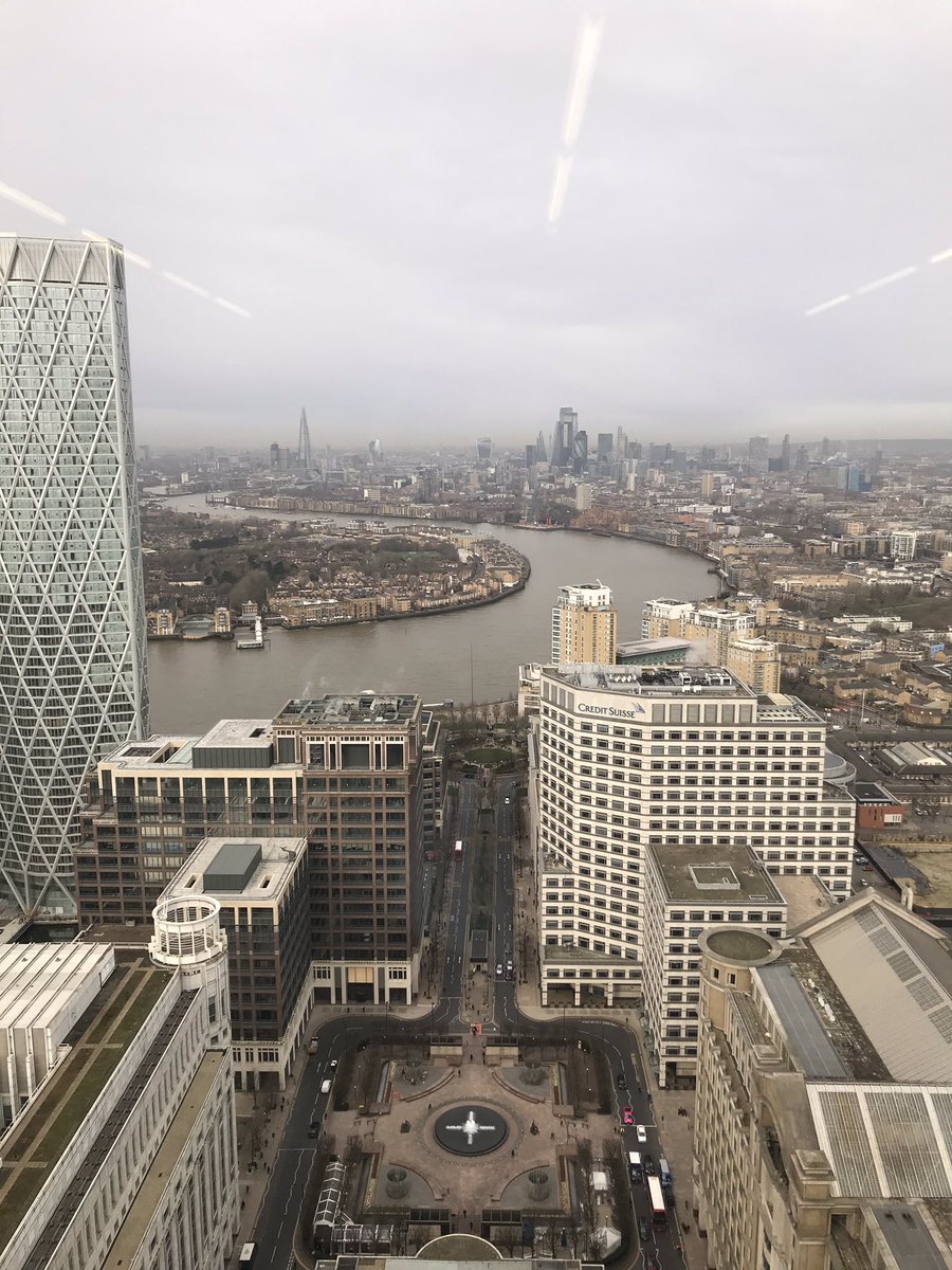 What a view... #CanaryWharf