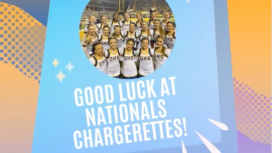 OSD_OHS's tweet photo. The @ohschargerettes leave tomorrow for Orlando to compete in NDA Nationals. They are competing in two divisions: Small Varsity Pom and Small Varsity Game Day! Wish them luck! https://t.co/dd0h3xEeqe