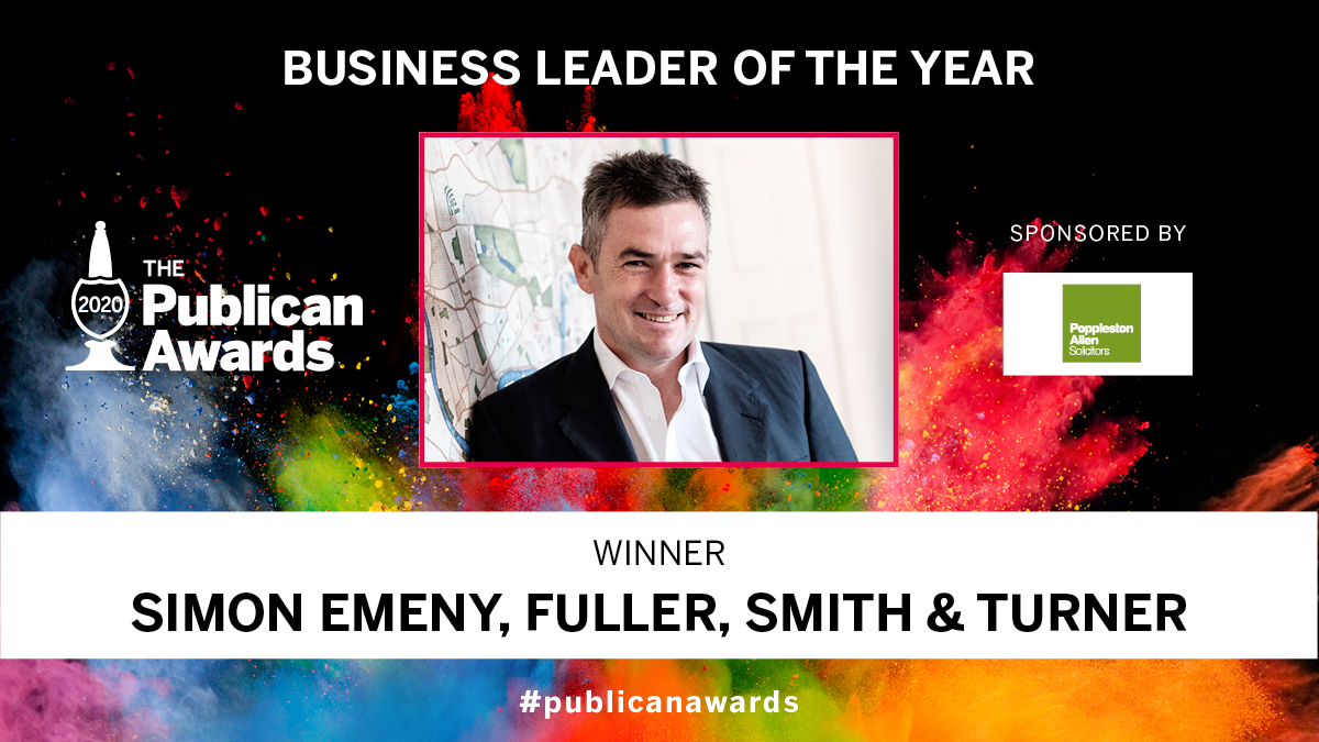 Voted for by our finalists and judges, the Business Leader of the Year award sponsored by <a href="/Popall/">Poppleston Allen</a> goes to Simon Emeny! #PublicanAwards