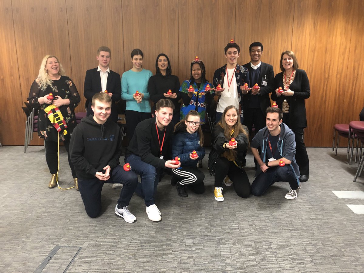 LFBFireCadets's tweet photo. Our @LFBCAmbassadors began their Water Safety training tonight @LondonFire HQ. Soon they will be out at units training the younger cadets. #peereducation They all completed the #throwlinechallenge to receive their prestigious LFB ducks 😊🚒🦆💦Big thanks to @emmadf23 and Sue! https://t.co/Tb94i3HFqc