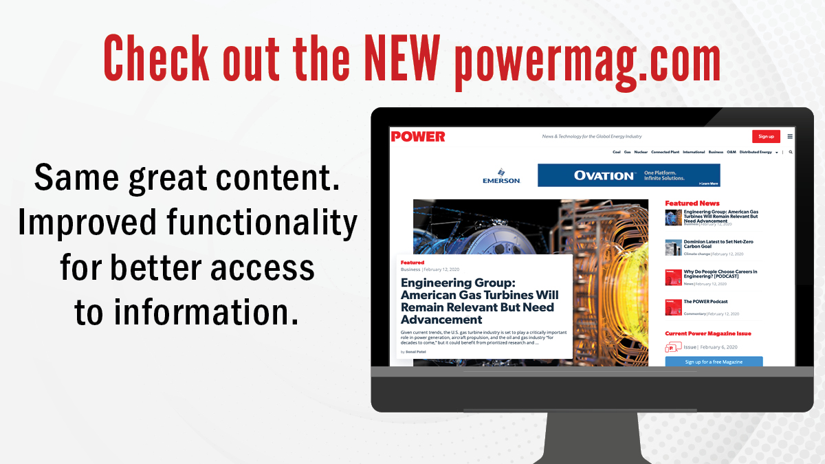 POWERmagazine's tweet photo. More POWER at your fingertips! @POWERmagazine has unveiled a refreshed website. https://t.co/eftPb2BFeI
#powermag #power #energy https://t.co/NNnjlnGRA8