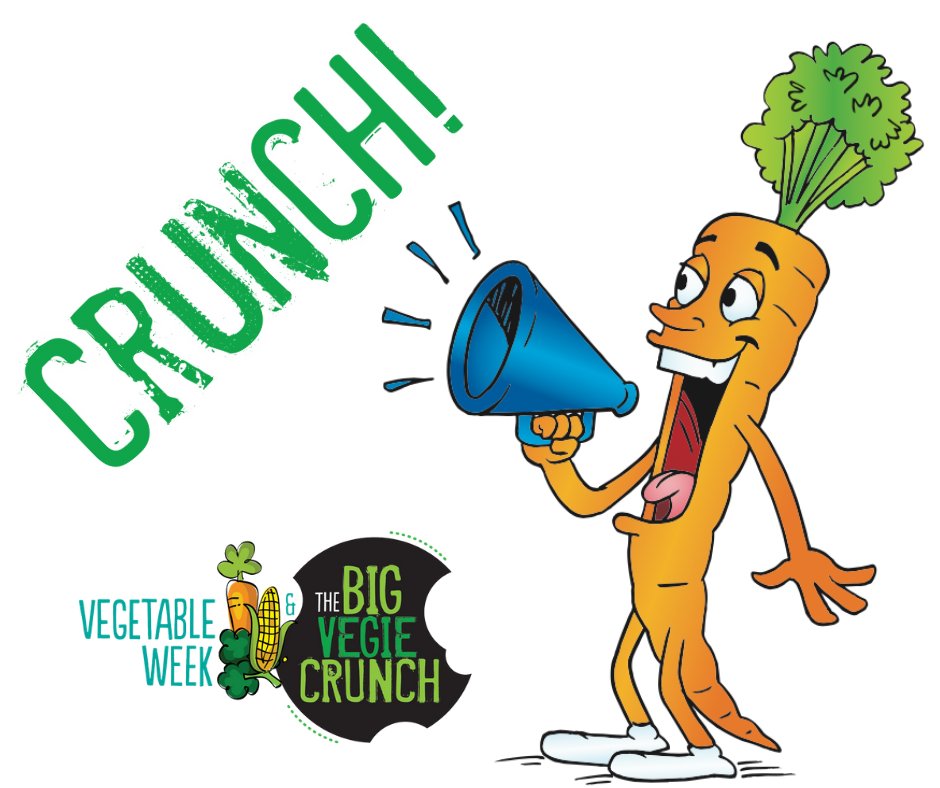 HealthyKidsAU's tweet photo. Hey NSW! It’s thyme to crunch and beet a veg eating record. Join The Big Vegie Crunch today at 10am and eat more veg!. #vegetableweek #bigvegiecrunch #crunchtime https://t.co/3Ju5yYtpxN