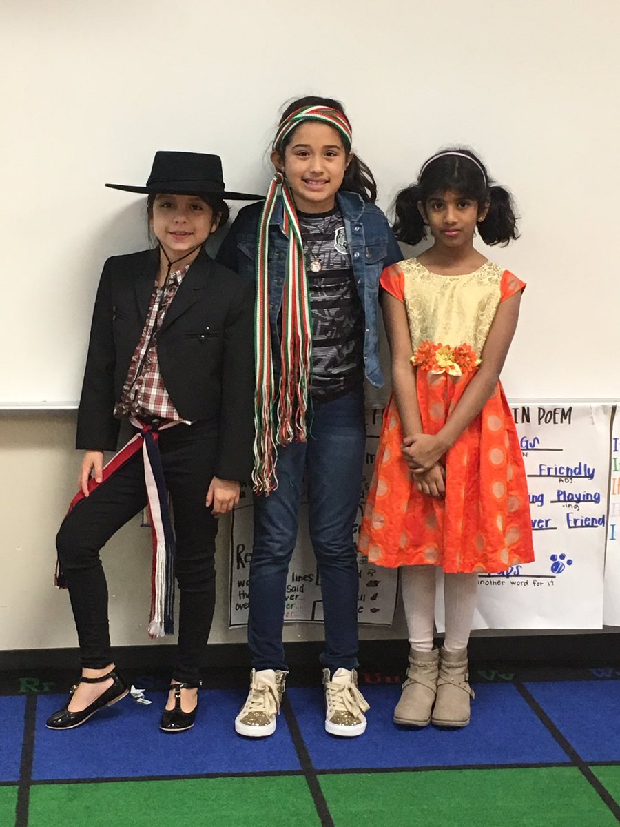 CallieNavarre's tweet photo. These Bulldogs came ready to represent their culture! 🐾 #multiculturalmarch @DukeElem https://t.co/kHnn8umaZE