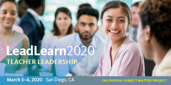 UCdiverse's tweet photo. The California Subject Matter Project is wrapping up #LeadLearn2020, highlighting the impact of teacher leaders across the state. Check out @CSMP_Network for more activity! https://t.co/bBCmKSJpd7