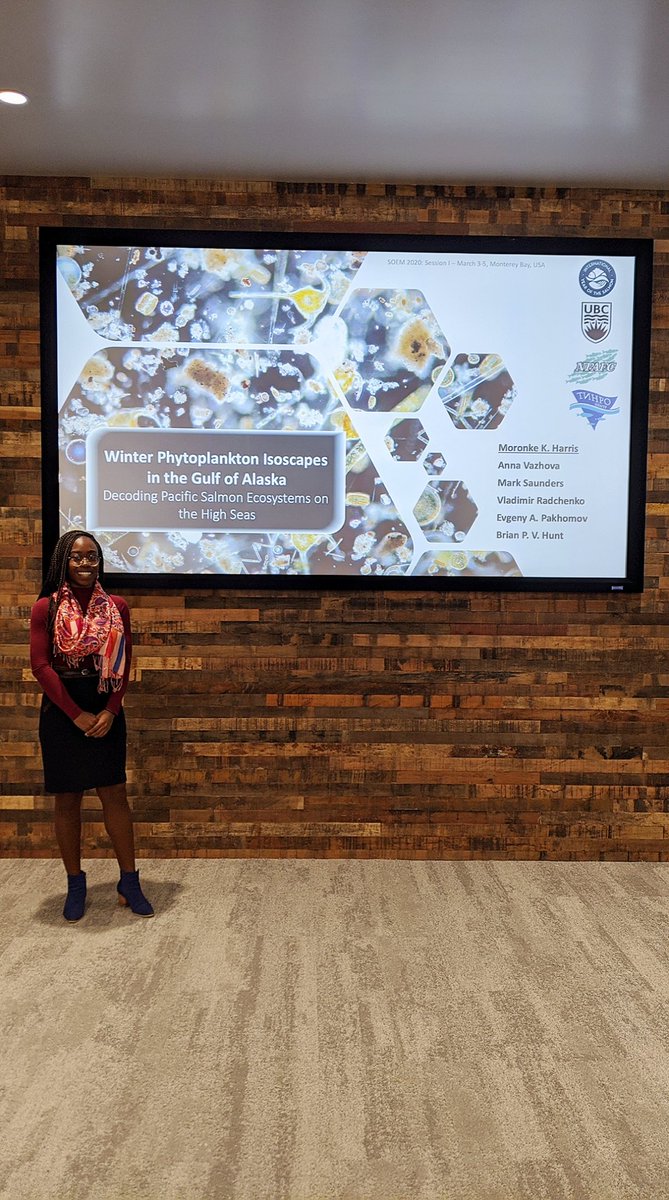moronkeharris's tweet photo. In Monterey, CA for #SOEM2020! I gave a @yearofthesalmon, @UBCpelagic, TINRO-Russia talk on phytoplankton isoscapes In the #GulfofAlaska as part 2019 International GoA Expedition processing!
#DYK the expedition was 1st in decades to extensively characterize winter high seas? https://t.co/tkYhEo2VOf